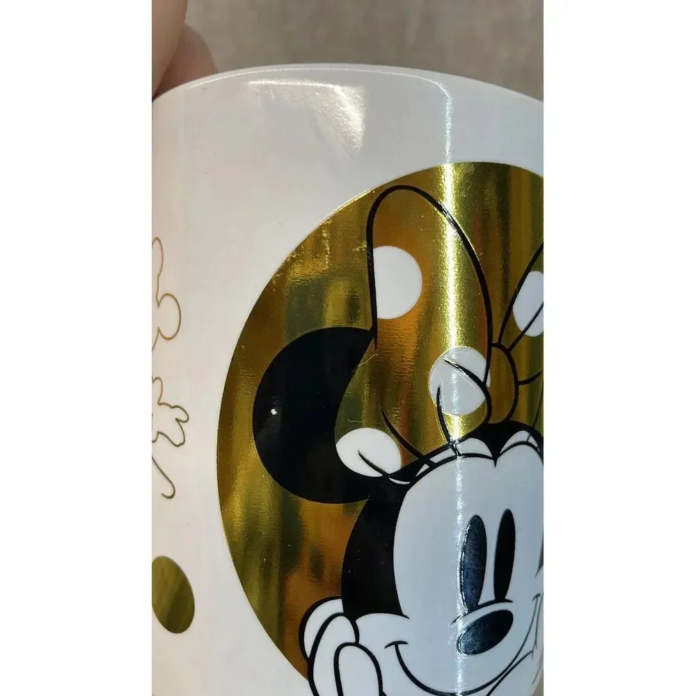 Disney Galerie Minnie Mouse Coffee White/Gold‎ 20 oz. Coffee Mug